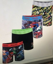 Justice League Boy's 4 Pack Boxer Brief Underwear Size 4 New