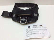 Petmaker No Pull Adjustable Reflective Harness with Handle Black Small