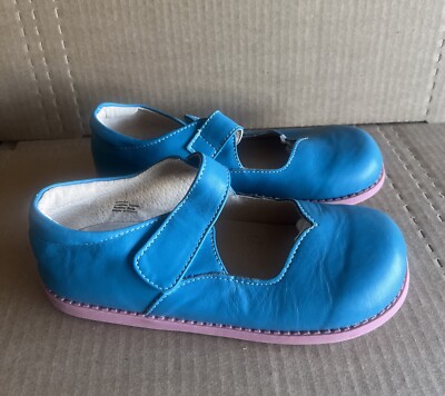 Livie & Luca + Matilda Jane Astrid Blue Shoes Size 3 Youth Leather