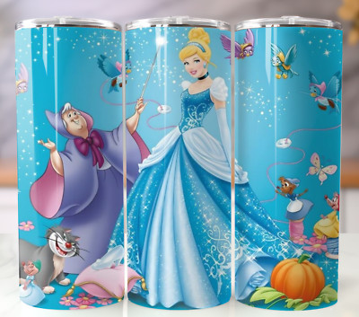 20oz Cinderella Stainless Steel Insulated Tumbler - Gift for Princess Fans