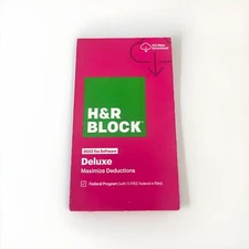 H&R Block 2022 Deluxe Software Federal