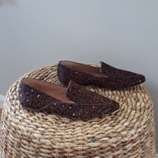 NWT Madewell Womens The Francis Skimmer Brown/Black Leopard Calf Hair Loafers S6