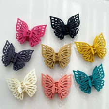 Womens Large Hair Claw Clips Hollow Butterfly Hairpin Hair Clip Bath Barrettes