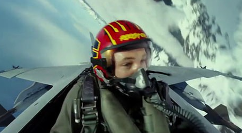 TOP GUN Fighter Pilot Segnaletica Chiamata "ROOSTER" Elmetto Film Prop HGU-55 (2022) - Foto 9 di 9
