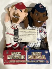 1998 MLB Mark McGwire  Sammy Sosa Limited Edition Bean Bag Collectibles New