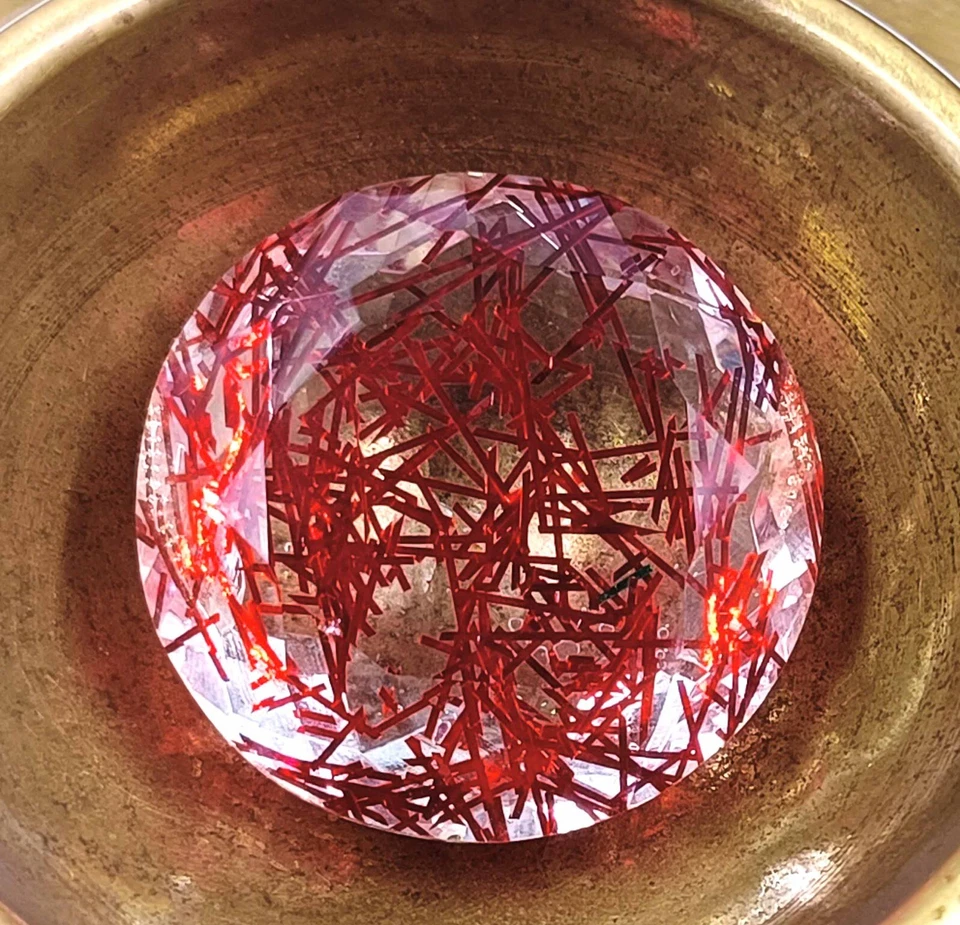 Festival Offer!! Red Quartz 78-80 Ct Certified Transparent Round Shape Gems DKS - Image 3 of 4