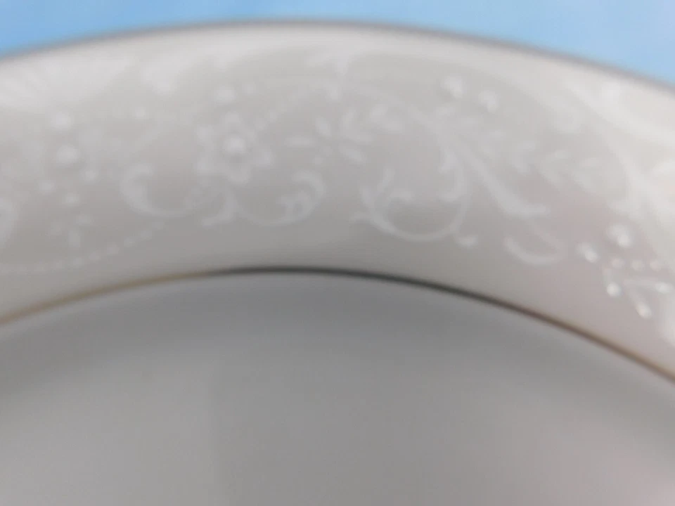 E7 - Noritake Bone China Japón Platos de Cena Palacio de Plata Lote de 4 Foto 3 de 4