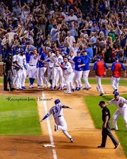 8x10 Photo “RECEPTION INTO HEAVEN” Baseball Walk Off Home Run Grand Slam Cubs