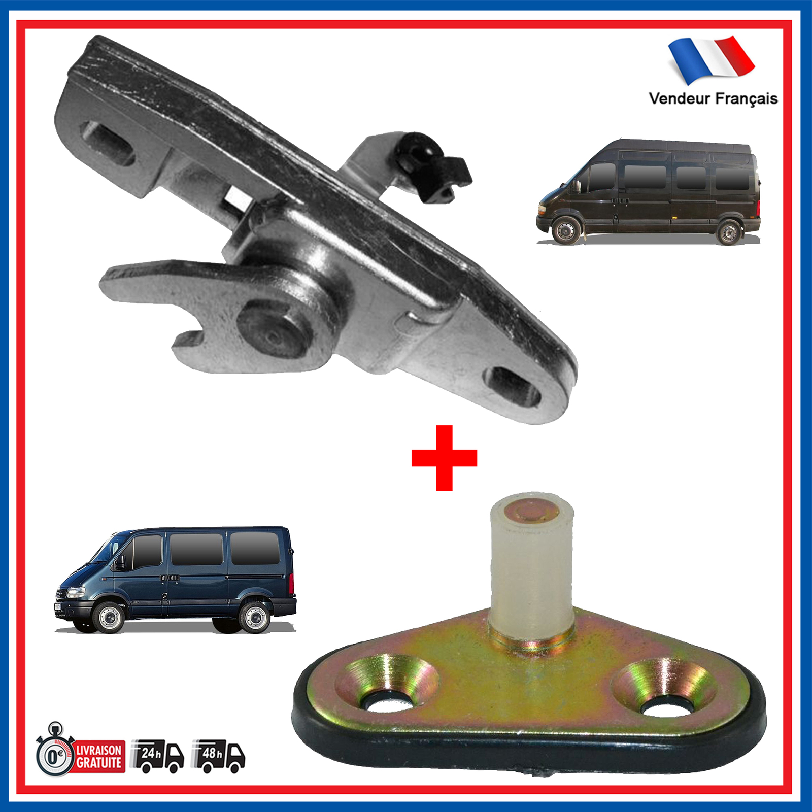 Serrure porte latérale droite supérieure pour sécuriser le transport de matériel 8200468729