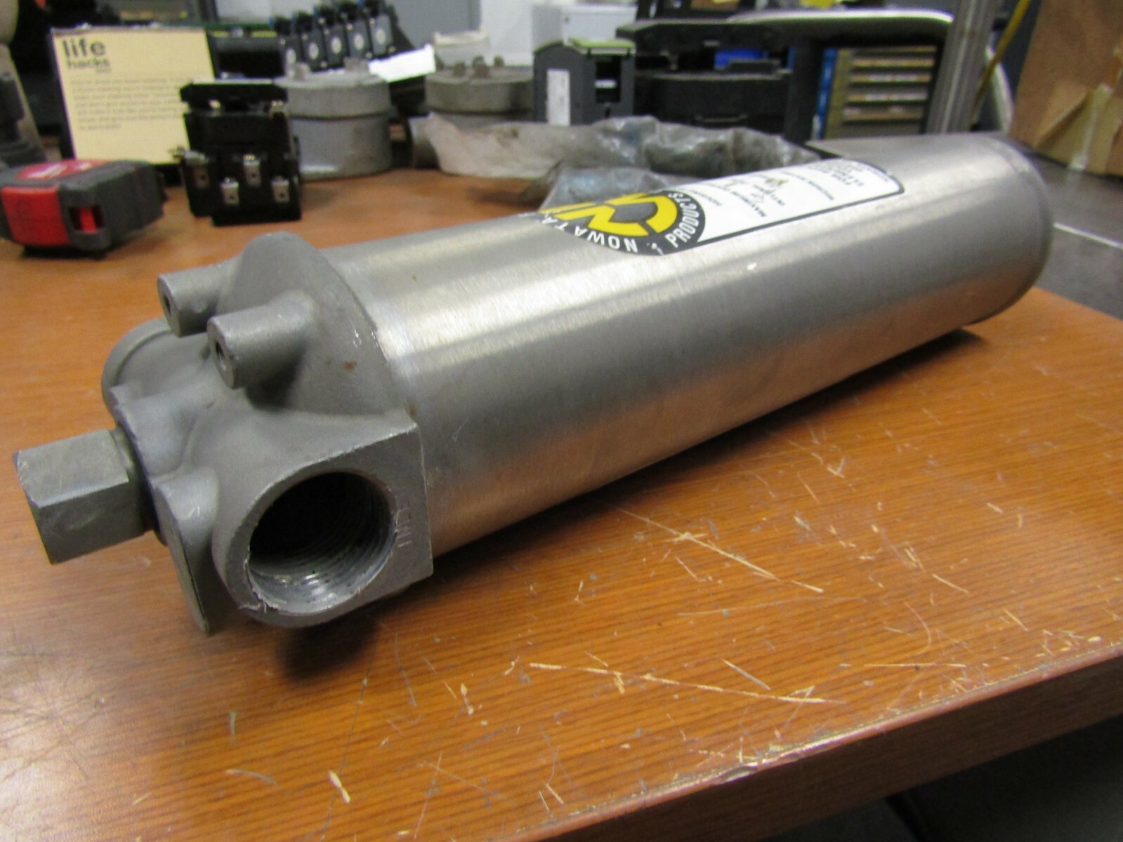 😎 NOWATA 1" STAINLESS STEEL FILTER HOUSING 200 PSI BUNA GASKET