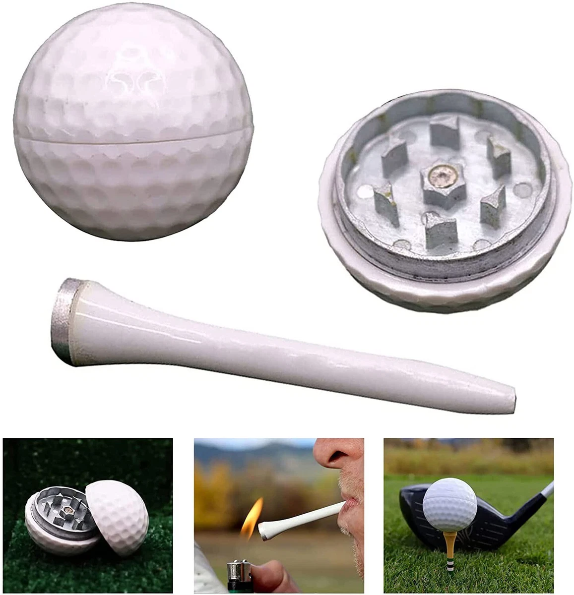 Golf Vanilla Set 3 Pack Multifunctional Golf Ball Vanilla Grinder