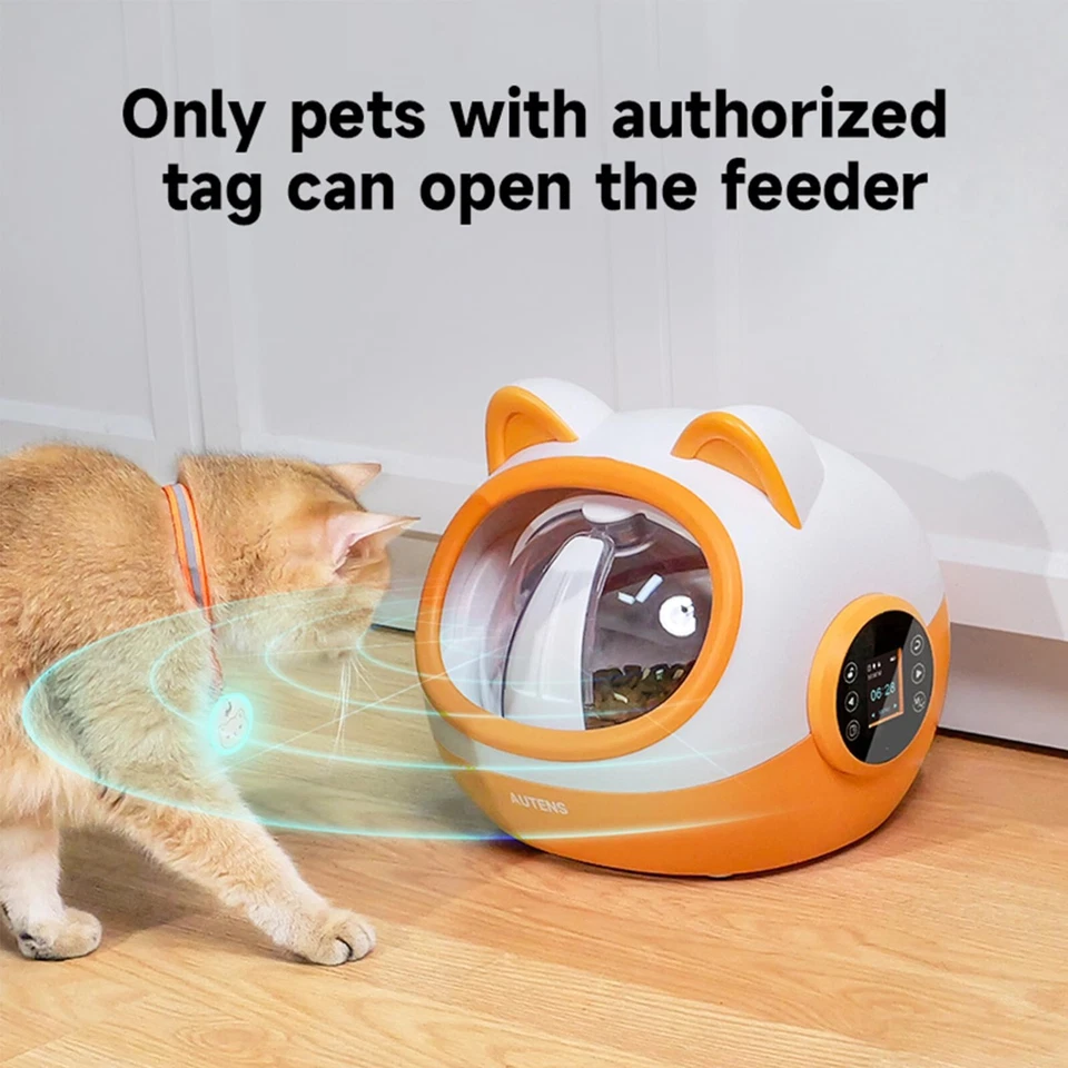 RFID Microchip Pet Feeder Automatic Cat Feeder Seal Bowl Stop Food Theft - Image 2 of 4