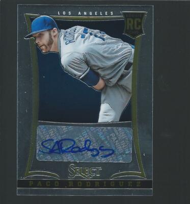2013 Panini Select #240 Paco Rodriguez Rookie Autograph 148/500 Dodgers