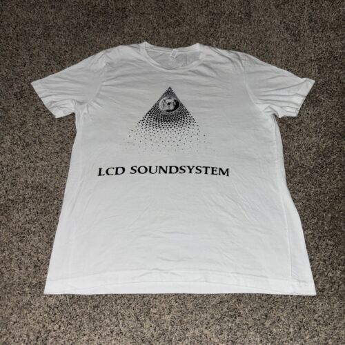 LCD Soundsystem Rare White 2017 Brooklyn Steel Tour Shirt Size Large Band Music - Picture 1 of 7