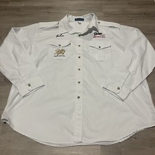 Vintage Bear Back Button Up Shirt Men's Size XXXL USA Made Hunting Fishing Shirt