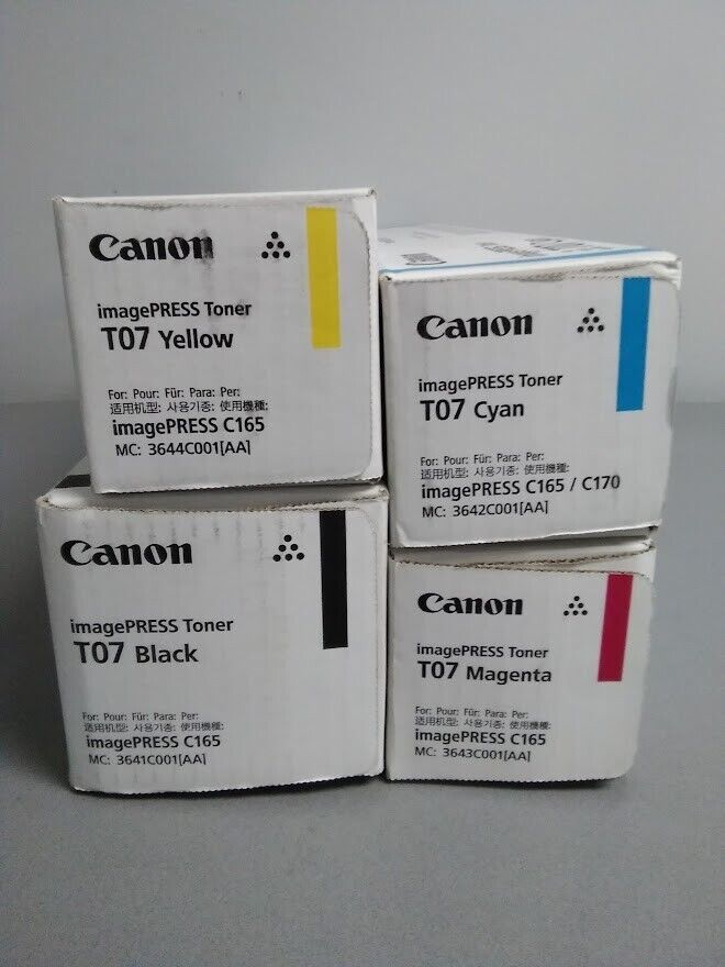Canon imagePRESS T07 Toner Set for C170, C165 | eBay Canon imagePRESS T07 Toner Set for C170, C165 | eBay