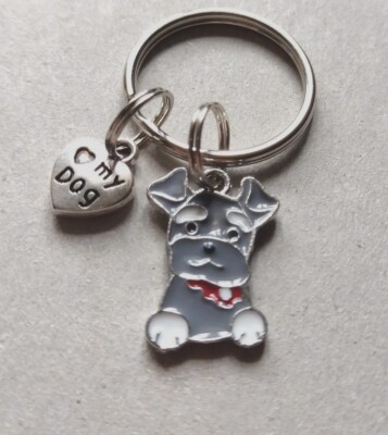 Adorable Grey Cutest 'Dog' Keyring Bagcharm super lovable useful gift ️   