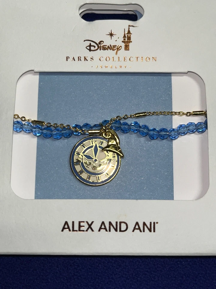 Colar Tom Dourado Alex and Ani Peter Pan Parques da Disney Novo - Imagem 2 de 4