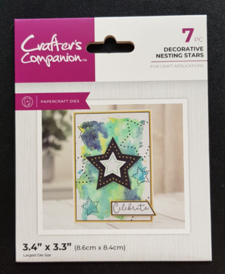 Crafters Companion ''Decorative Nesting Stars'' 7 Papercraft Dies