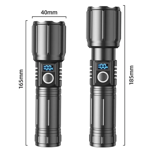 Linterna LED Linterna Telescópica Superbrillante USB Luz Recargable. - Imagen 6 de 13