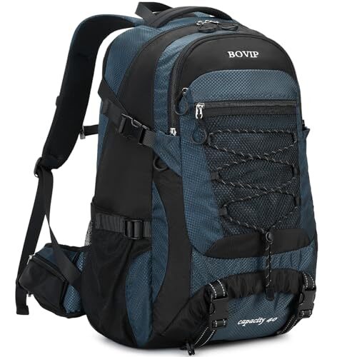 40L Hiking Backpack Waterproof Lightweight Daypack Travel Sports Camping Blue-image