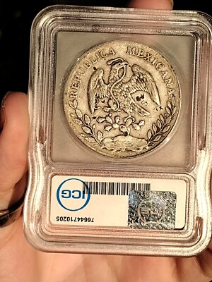1891-Zs,FZ Mexico 8 SILVER Reales, ICG - GENUINE Chop Marks! GREAT