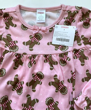 NWT Gymboree 2008 HOME FOR THE HOLIDAYS Pink Gingerbread Man Pajama Night gown 3