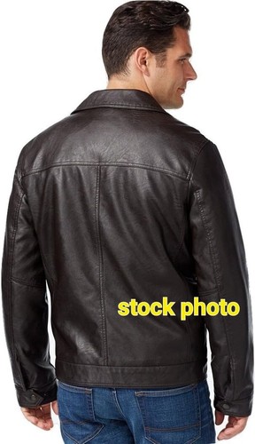 Tommy Hilfiger Men's XL Smooth Lamb Leather James Dean Jacket black *READ* - Picture 8 of 10