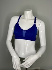 Womens Hanes X-Temp Sports Bra Blue Small