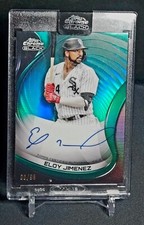 2022 Topps Chrome Black Green Refractors Autograph Eloy Jimenez #CBA-EJ #d 08/99