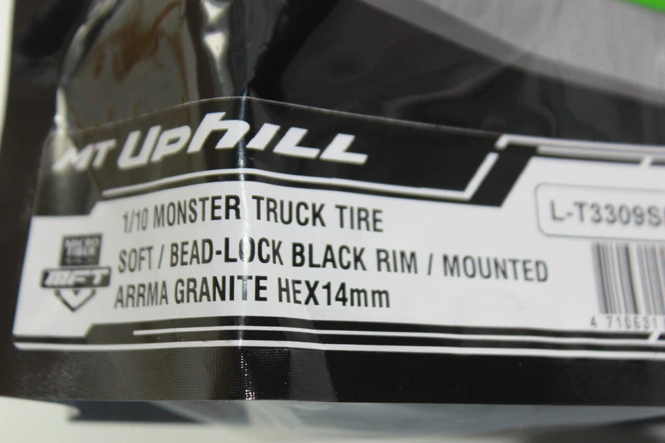 LOUISE LOUT 3309 SBM MFT MT-UPHILL Bead Lock Felge schwarz 1/2 Offset  12mm NEU - Bild 2 von 4