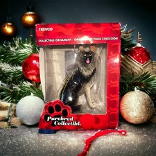 Vintage GERMAN SHEPHERD Purebred Collectible Ornaments, Trevco, Kmart, Dog Lover