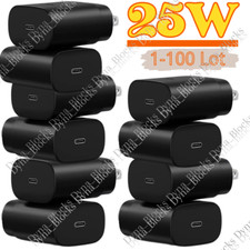 25W USB C Super Fast Charger Block Type C Charging Brick For Samsung iPhone Lot