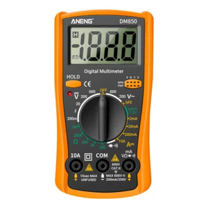 LCD Voltmètre numérique multimètre Ammètre Ohmmètre Volt AC DC Compteur de plombs d'essai