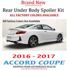 Genuine Oem Honda Accord 2dr Cpe Rear Under Body Spoiler Kit 2016 - 2017 Coupe