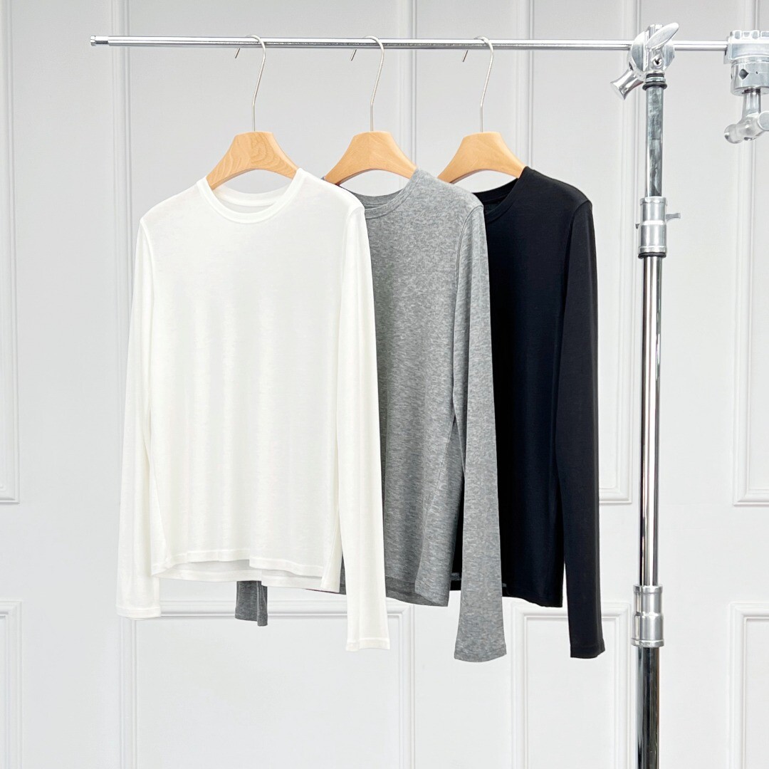 FILA T shirt donna THE ROW moda comoda lana girocollo maniche lunghe top