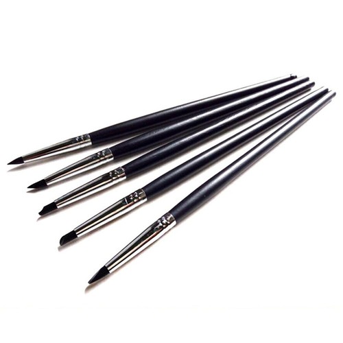 Nail Art Pen Carving Pen Kit Sculpture Pen Silicone Nail Brush Painting Brushes - Foto 6 di 21