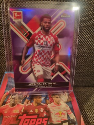 Jeremiah St. Juste /250 Purple Parallel #115 Topps Finest Bundesliga 2021/22