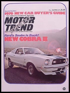 1976 Ford Cobra II Brochure - Picture 1 of 1