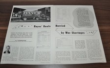 1944 Hayes Freight Lines Schrader Teleoptic Fram Oil Studebaker Buffalo Truck Ad