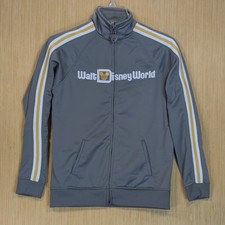 Kids Walt Disney World 40th Anniversary Track Jacket Gray Youth Size S