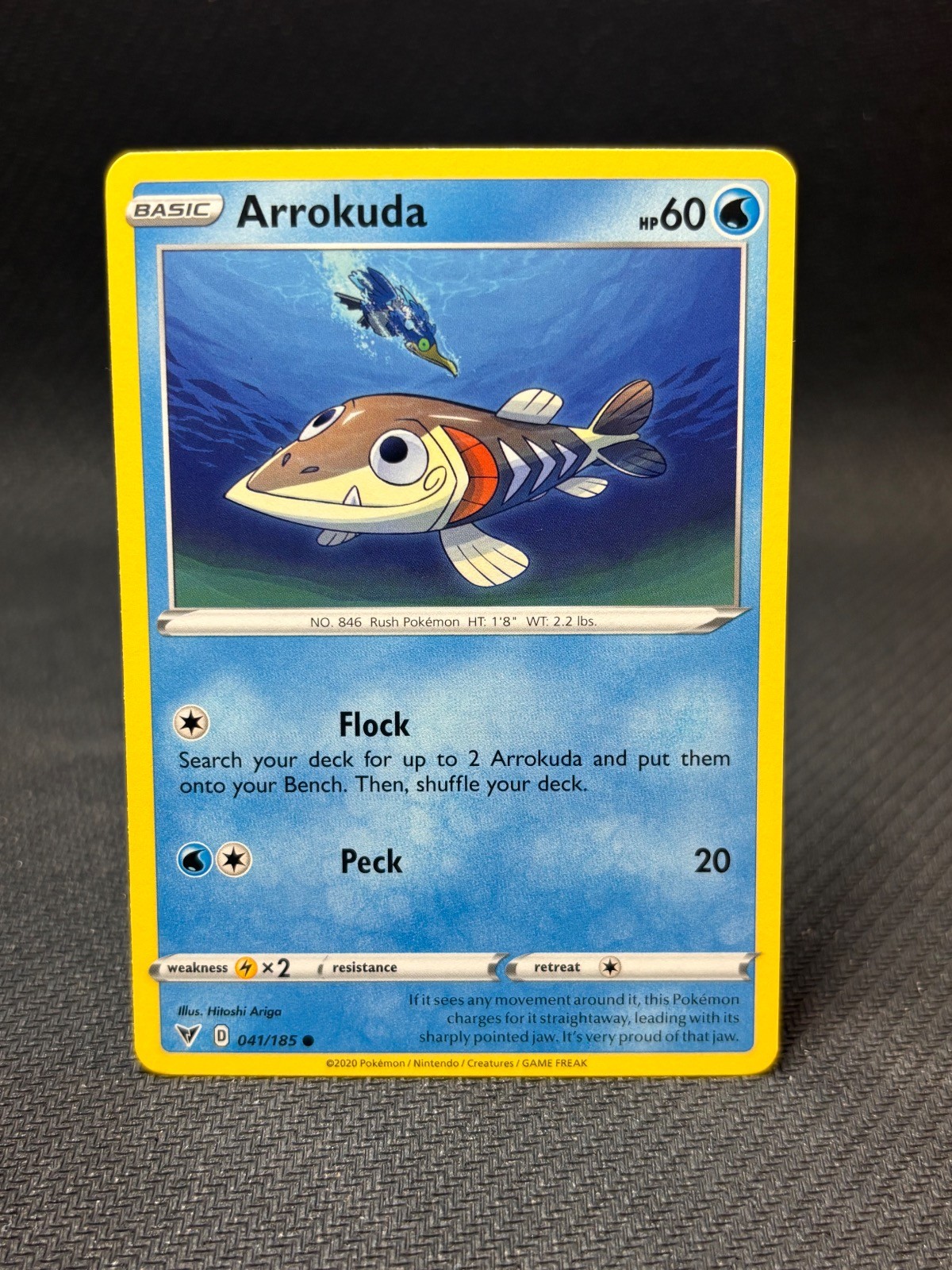 Arrokuda 041/185 Common Vivid Voltage Pokemon Lightly Played