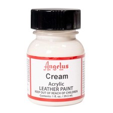 Angelus Brand Acrylic Leather Waterproof Paint 1 oz Cream