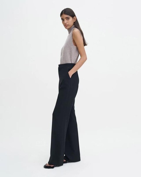 Women Filippa K Trousers Black Polyester 34