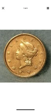 1852 $1 Liberty Head US Gold Dollar Coin