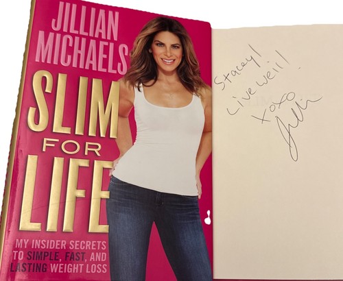 SIGNED Jillian Michaels Book Slim for Life 1st ED. Print HC DJ Biggest Loser