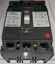 General Electric 50 Amp Circuit Breaker TED136050 3Pole 3Phase, Tested-
