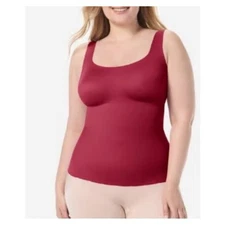 NWT Ruby Ribbon Sleek Shape Tank Rustic Red Smoothing Shaping Top Size 44