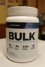 Transparent Labs BULK Pre-Training Suppl 30 Svgs Blue Raspberry Exp 8/26 NEW ^