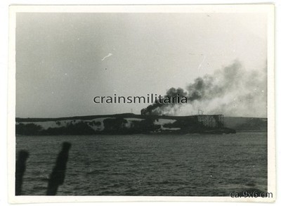 Genuine Photo Submarine U-212 Attack on Russian Quarters in Arctic Russia